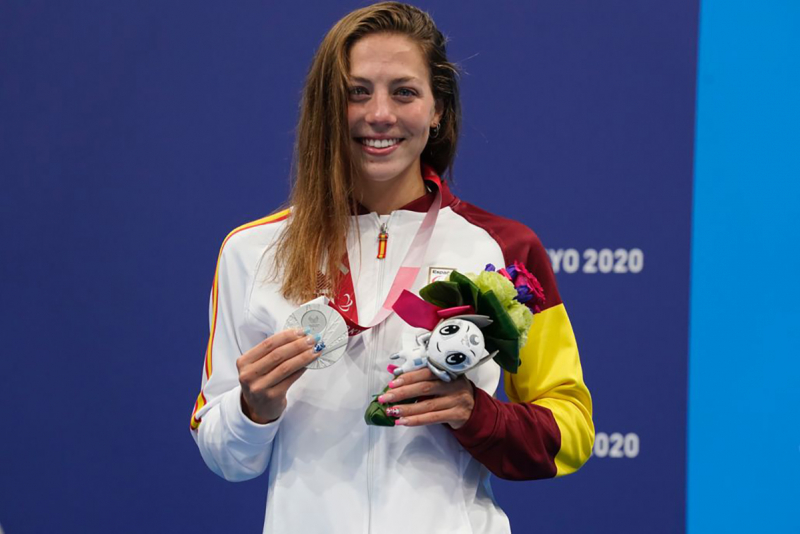 Nuria Marqués revalida la plata en los 100 espalda Paralímpicos